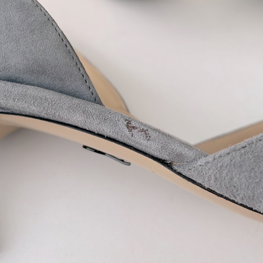 Paul Andrew Light Grey Suede Kitten heel Slingback - Picture 13 of 16